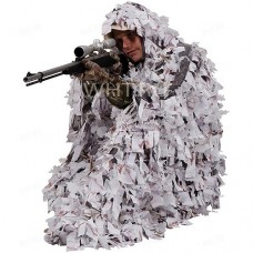 Маскировочный костюм-пончо AMERISTEP 3D Ghillie, камуфляж Snow Tangle (зимний), Ameristep