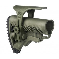 Амортизирующий приклад FAB-Defense для AR15/M16/АК с упором для щеки GL-Shock CP, без трубки (олива)