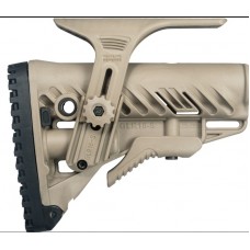 Амортизирующий приклад FAB-Defense для AR15/M16/АК с упором для щеки GL-Shock CP, без трубки (песок)