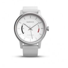 Спортивные часы с трекером активности Garmin VivoMove Sport (белые, спортивный браслет)