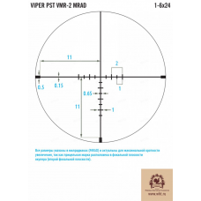 Оптический прицел Vortex Viper PST 1-6x24 Gen II (MRAD)