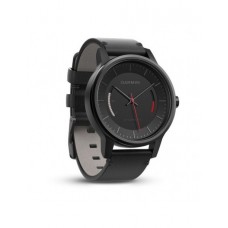 Спортивные часы с трекером активности Garmin VivoMove Classic (черные, кожаный ремешок)