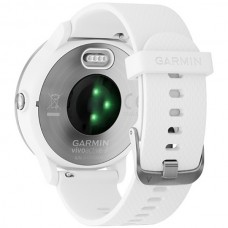 Спортивный GPS навигатор Garmin Vivoactive 3 серебристые с белым ремешком