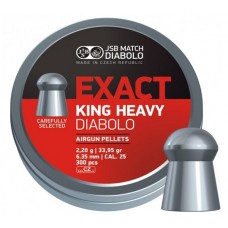 Пульки JSB Exact King Heavy кал. 6,35 мм 2,2 г.