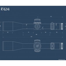 Оптический прицел Kahles K624i III CC 6-24x56 (L) F1 (SKMR)