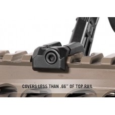 Мушка складная сбоку от планки Magpul Weaver MBUS Pro Offset Sight Front Black